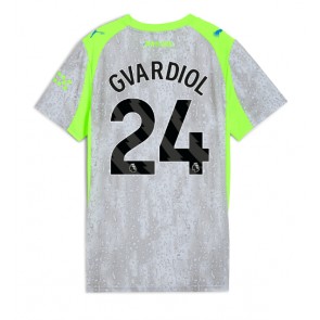Manchester City Josko Gvardiol #24 Replika Tredje Tröja Damer 2025-26 Kortärmad